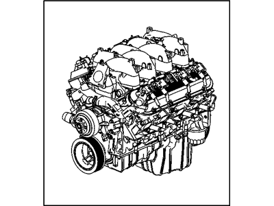 GMC 19299574 ENGINE,GASOLINE (SERVICE)(REMANUFACTURED-NOT FOR SALE WHERE IMPORTS ARE RESTRICTED)(FOR USE WITH GASOLINE AND NATURAL GASOLINE) (W/ INTAKE)