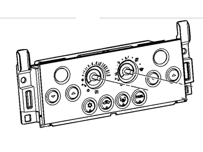 Pontiac 25795213 CONTROL,HEATER & A/C(INCLUDES 2-4)(LABELED 25795213, FOR 3RD DESIGN SEE 15949400)