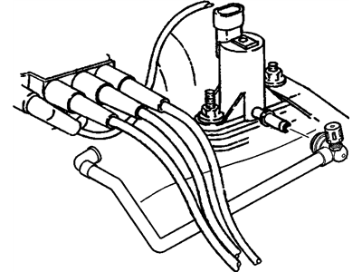 Chevy 12578234 TUBE,EVAP EMISSION CANISTER PURGE(W/VALVE)