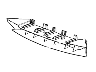 Chevy 23395380 BAFFLE,FRONT BUMPER SHUTTER LOWER