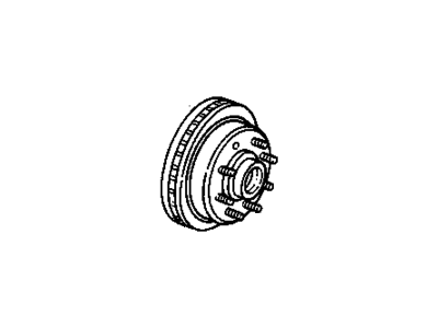 Chevy 3997956 STUD,FRONT WHEEL(ROTOR ASM 15674407, 4408, 15677039, 15679603)(9/16-18 X 2 1/8)(SERRATED)