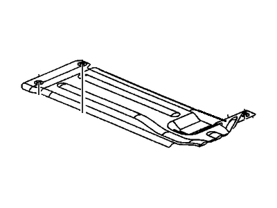 Chevy 15051661 SHIELD,EXHAUST HEAT(AT REAR FLOOR PANEL)(INCLUDES 2)