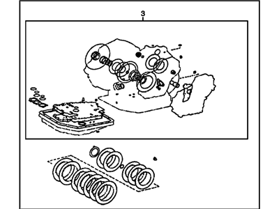 Pontiac 88974267 TRANSMISSION KIT,AUTO(SERVICE OVERHAUL W/PLATE,GASKET,SEAL)(INCLUDES 3)(INCLUDES SEAL KIT)