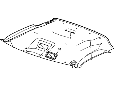 GMC 22900641 MODULE,FRONT HDLNR TRIM(INCLUDES 1,3-8,12-14)(SHALE)