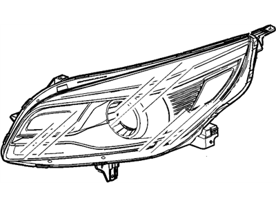 Chevy 22738068 HEADLAMP,(W/PARKING & FRONT SIDE MARKER & TURN SIGNAL LAMP)(INCLUDES 3-11,13-15)(USE ON VEHICLE BUILT PRIOR TO 1/15/13)(FOR 2ND DESIGN SEE 23285542)