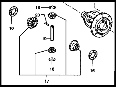 GM 88975996 Front Differential Case