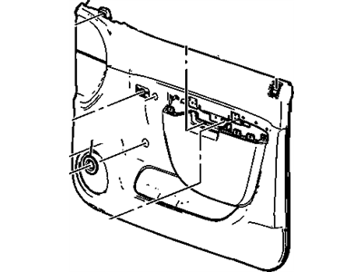 GM 20920837 Panel Assembly, Front Side Door Trim *Cashmere