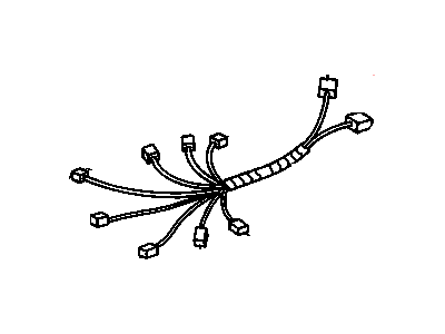 Chevy 12101836 CONNECTOR,INSTRUMENT PANEL WIRING HARNESS(PART OF 545)(NATURAL)(2-WAY MALE)(W/LEADS)(2.535)