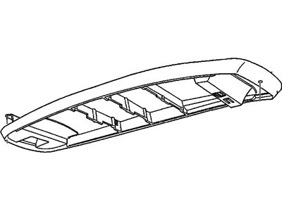 GMC 12380688 BEZEL,ROOF FRONT COMPARTMENT(INCLUDES 4,23)(PART OF 1)(RED)