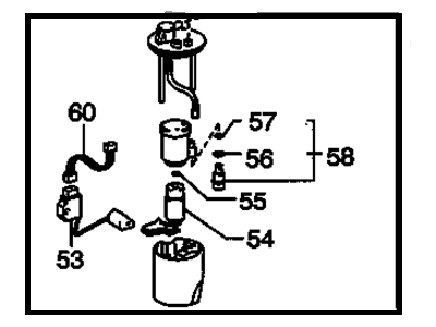 Pontiac 88974323 CONNECTOR,FUEL TANK FUEL PUMP MODULE(5-WAY FEMALE)(W/O LEADS)(PART OF BODY WIRING HARNESS SEE CATALOG GROUP 13.090)(USE TOGETHER WITH 4-88973784 (PINION LOCATING 2-5) SERVICE REPAIR TERMINAL)