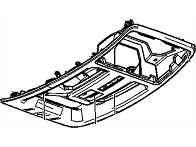 GM 22770279 Console Assembly, Roof *Shale/Argen