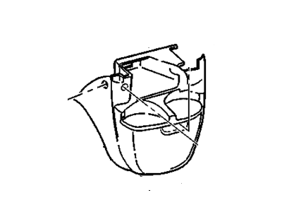 Chevy 15020418 EXTENSION,INSTRUMENT PANEL LOWER(INCLUDES LATCH,NET,ASHTRAY,CUP HOLDER)(NEUTRAL)