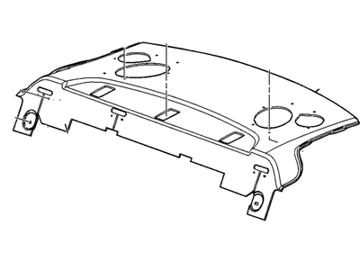 Chevy 19332842 TRIM,REAR WINDOW PANEL