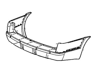 Pontiac 12336010 FASCIA,REAR BUMPER