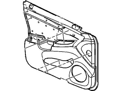 Cadillac 25747936 TRIM,FRONT SIDE DOOR(CASHMERE)(VINYL PLAIN)(SIMULATED WOOD)