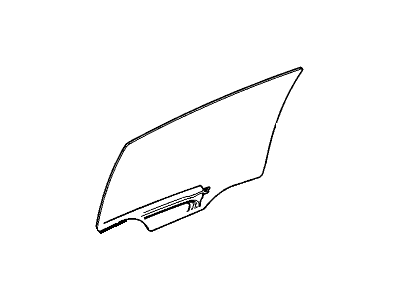 GM 20884504 Window, Rear Side Door