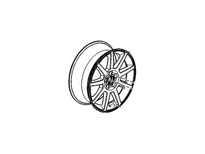 Cadillac 19302861 WHEEL (PKG),(INSTALL 0.25)(11.3 KGS)(18X7.5)(ALUMINUM)(CHROME)(RESTRICTED TO 18" PRODUCT WHLS)