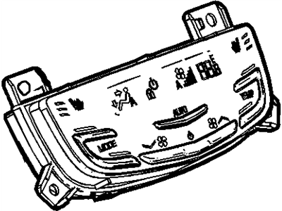 Cadillac 23261075 CONTROL,HEATER & A/C AUXILIARY