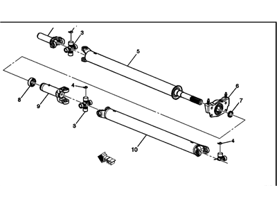 Chevy 10357651 SHAFT,FRONT & REAR PROPELLER(INCLUDES 2-10)