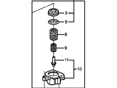 Chevy 24204496 PISTON KIT,1-2 & 3-4 ACCUMULATOR(INCLUDE 45,55,56)(W/RINGS & ALUMINUM PISTONS)