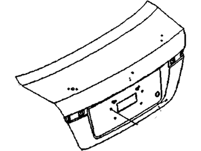 Chevy 95164323 LID,REAR COMPARTMENT