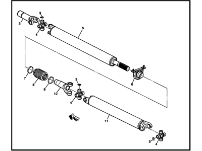 GM 15713639 Shaft Assembly, Front & Rear Propeller