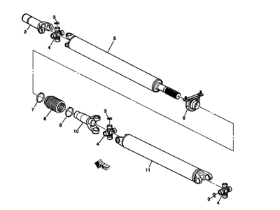 GM 15016992 Shaft Assembly, Front & Rear Propeller