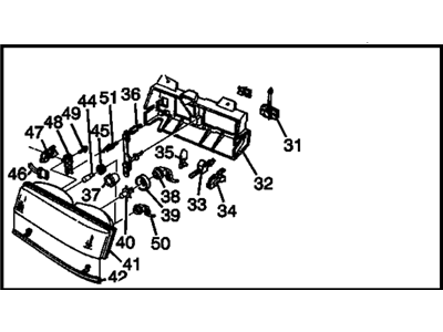 Chevy 16521474 HEADLAMP,(INCLUDES 29-37,39-42,44-45, 47-51)