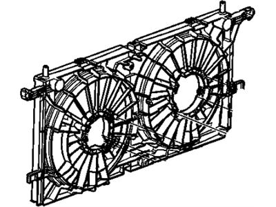 Saturn 15875026 SHROUD,ENGINE COOLANT FAN(KIT)(INCLUDES 8)(WILL REQUIRE USE OF LH AND RH BLADE KIT P/N'S 15875023 & 15875024)