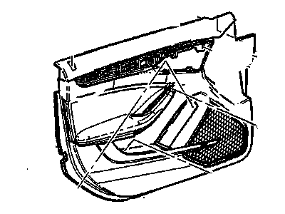 GM 20804961 Trim Assembly, Front Side Door *Light Tit/Ebony