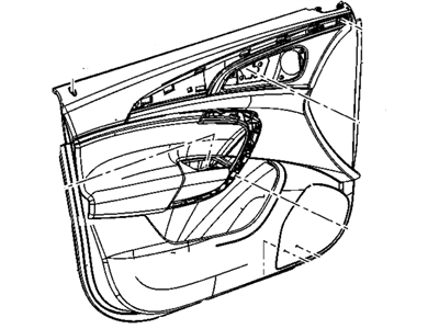 GM 20935293 Trim Assembly, Front Side Door *Black