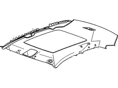 GM 20924904 Panel Assembly, Headlining Trim *Titanium