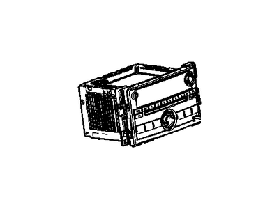 GM 20940643 Radio Assembly, Amplitude Modulation/Frequency Modulation Stereo & Clock & Mp3 Player