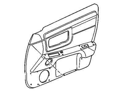 GM 25677496 Trim Assembly, Front Side Door *Shale H