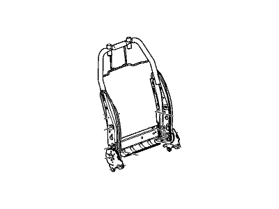 Cadillac 15865924 FRAME,PASSENGER SEAT BACK(INCLUDES 6,7,9-11,13)(W/O ACTIVE HEAD RESTRAINT)(FOR 2ND DESIGN SEE 25807067)