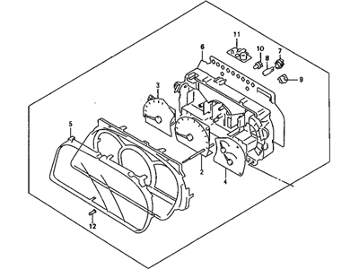 Chevy 91175123 CLUSTER,INSTRUMENT(INCLUDES 2-12)