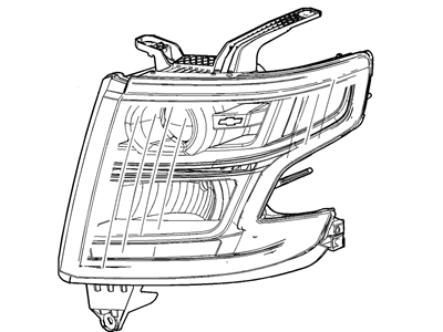 Chevy 23333149 HEADLAMP,(INCLUDES 3-5,10,12-14,18,19)