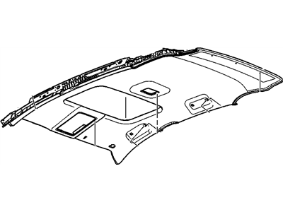 Saturn 19256778 PANEL,HEADLINING TRIM(INCLUDES 2,6,35)(TITANIUM)