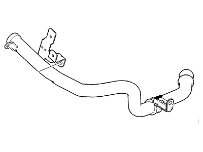 GM 12635783 Radiator Coolant Outlet Pipe Assembly