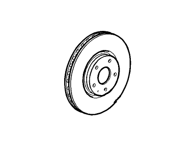 Chevy 23439965 ROTOR,FRONT BRAKE(9 SPOKE 2 PIECE ROTOR)