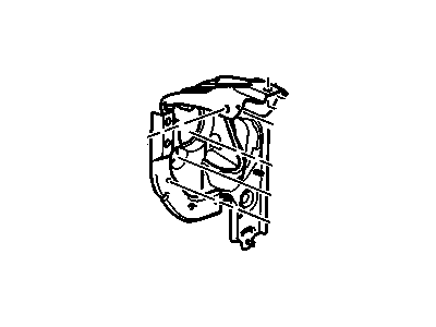 Cadillac 25863989 BRACKET,BRAKE & ACCELERATOR PEDAL(INCLUDES 5,7)