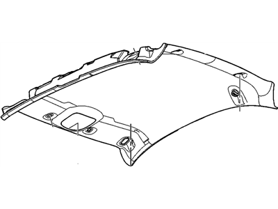 Pontiac 20792932 PANEL,HEADLINING TRIM(INCLUDES 28)(EBONY)