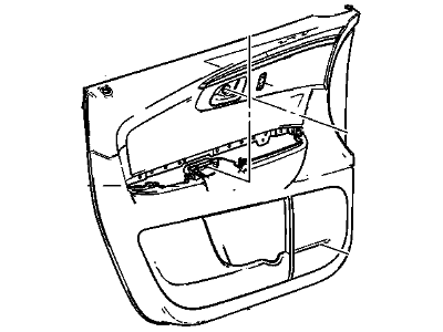 GM 20985069 Panel Assembly, Front Side Door Trim *Titanium