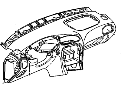 Oldsmobile 22675637 PANEL,INSTRUMENT(SEE GROUP 10.000 "INSTRUMENT PANEL PART 1" FOR DETAILED ILLUSTRATED VIEW.)(NEUTRAL)