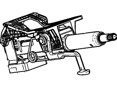 Cadillac 23340982 COLUMN,STEERING(SEE GROUP 06 "STEERING SYSTEM & RELATED PARTS" FOR DETAILED ILLUSTRATED VIEW)