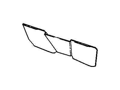 Buick 25711038 PANEL,BODY REAR SEAT BACK TRIM(PASS THROUGH)