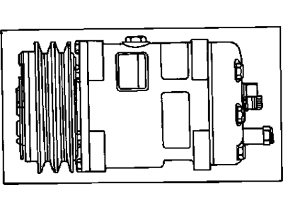 Chevy 89019367 COMPRESSOR,A/C(H6 W/CLUTCH AND O-RINGS)