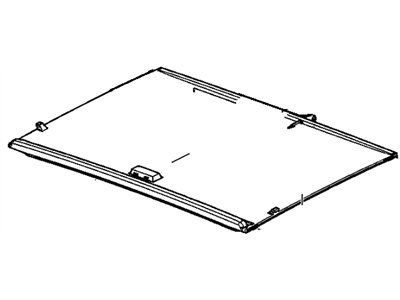 Chevy 22813945 SUNSHADE,SUN ROOF(TITANIUM)(W/O LOUVRES)