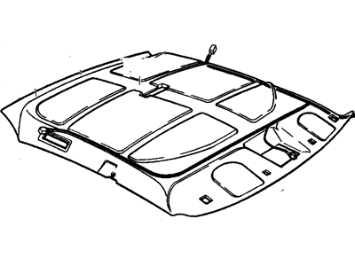 Pontiac 25618721 PANEL,HEADLINING TRIM FINISH(GRAPHITE)