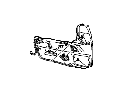 Buick 12539756 TRIM,FRONT SIDE DOOR(INCLUDES 17,20,25,41,46,47)(NEUTRAL)